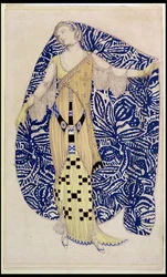モダンドレス、ディオネ、1910年（鉛筆とトイレ）